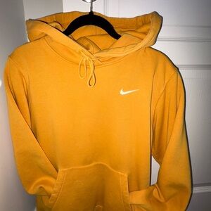 Nike Men's Mustard Yellow Hoodie